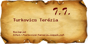 Turkovics Terézia névjegykártya